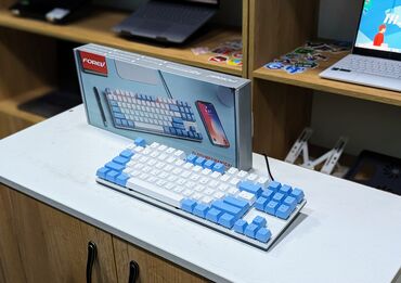 Ноутбуки и нетбуки: Проводная Механическая клавиатура Forev. FV-Q301 Синий свитч! RGB