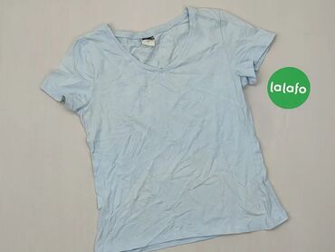 Koszulki: Koszulka S (EU 36), stan - Zadowalający, wzór - Jednolity kolor, kolor - Błękitny