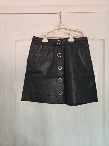 šorc suknja: XS (EU 34), S (EU 36), 2XS (EU 32), Mini, color - Black