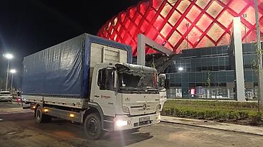 Авто кызматтары: Грузоперевозки тентованным автомобилем Mercedes-Benz Atego — 5