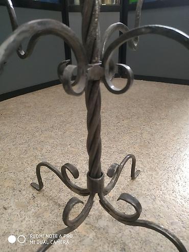 Подсвечники: Кованый подсвечник, ручная работа. Высота 52 см. Ширина 42 см — 2