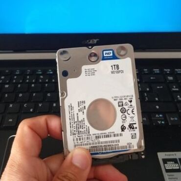 notebook en ucuz: Daxili Sərt disk (HDD) Western Digital (WD), 1 TB, 7200 RPM, 2.5", İşlənmiş