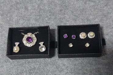 kapa sa prirodnim krznom: Set: Necklace, Material: Cubic zirconia