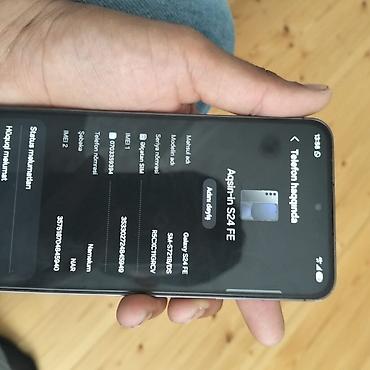samsung tab 7: Samsung Galaxy S24 FE, 256 GB, rəng - Boz, Barmaq izi — 6