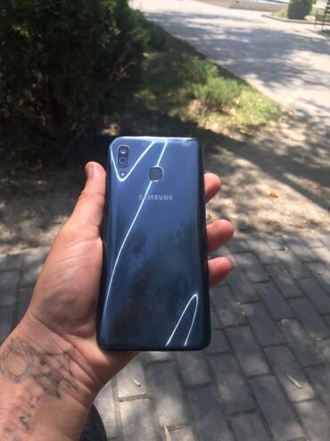 samsunq s7: Samsung A30, 32 ГБ, цвет - Синий, Отпечаток пальца, Две SIM карты
