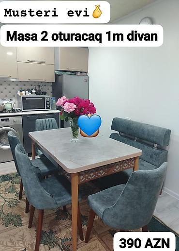 stol stul 2 ci əl: Divan və masa dəstləri — 1