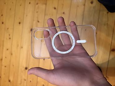 nomre qabi: Şəffaf MagSafe uyğun telefon qabı iPhone 16 ucun real aliciya — 4