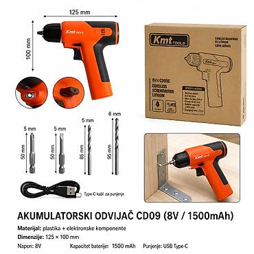 KMT 8.0V litijumska bušilica CD09 2385974-A SKU: 2385974-A EAN na lalafo.rs KMT 8.0V litijumska bušilica CD09 2385974-A SKU: 2385974-A EAN