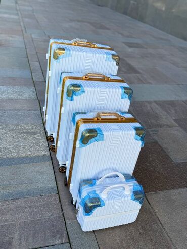 Чемоданы: Чемоданы фабрики "Kobe" - Материал ABC + полиэстер крепкая оболочка — 18