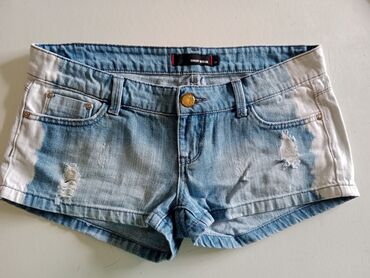 ps pantalone para: S (EU 36), Cotton, color - Light blue, Single-colored