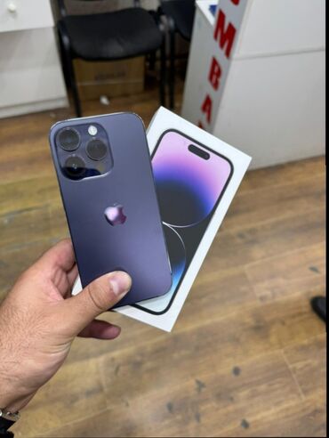 iphone 6 ekrani: IPhone 14 Pro, 128 ГБ, Deep Purple, С документами, Гарантия, Отпечаток пальца