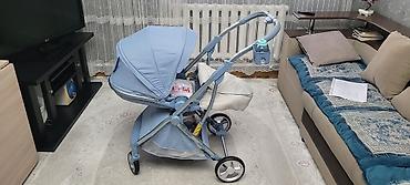 коляска new lux: Прогулочная коляска премиум-класса BabyLux (голубая) - Лёгкая — 5