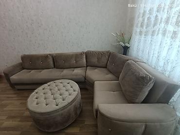Divan və masa dəstləri: İşlənmiş, Künc divan, Qonaq otağı üçün, Açılmayan — 4