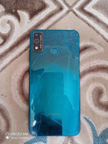 бу телефон: Honor 9X Lite, 128 ГБ, түсү - Көк, 2 SIM