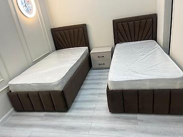 Спальные гарнитуры: Спальный гарнитур, Новый, Двуспальная кровать, Россия, Металл, Бесплатная доставка, цвет - Коричневый — 4