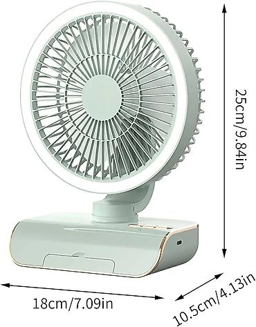 ventilatör: Ventilator Akkumulyatorlu masa ventilyatoru – uzaqdan idarəetmə və — 3