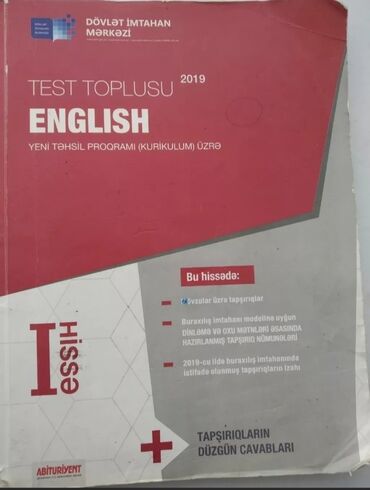 test toplusu 2023: İngilis dili test toplusu. Əla vəziyyətdədir,içində yazı cırıq yoxdur