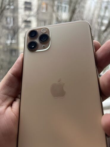 айфон 11 цена каракол: IPhone 11 Pro Max, Колдонулган, 256 ГБ, Алтын, Каптама, Куту, 76 %