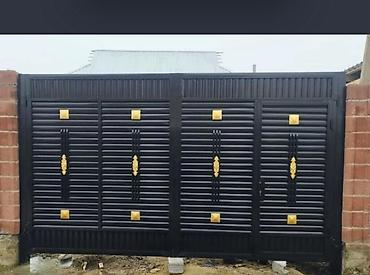 Распашные ворота: Металлические откатные/распашные ворота современного дизайна - — 22