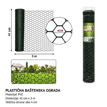 KMT Plastična umočena šestougaona mreža 2912661 Opis: - Čelična