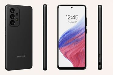 Samsung: Samsung Galaxy A53 5G, 256 GB, rəng - Qara, Sensor, Barmaq izi, Face ID