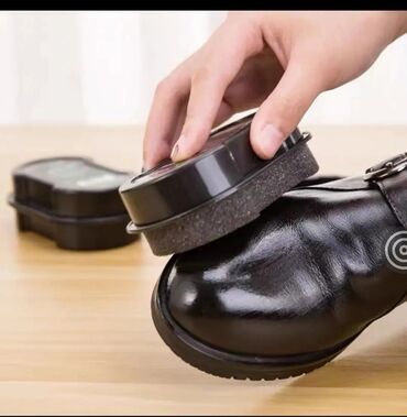 мурской кийим: Масло-крем для обуви с губкой. масло хорошо увлажняет обувь, защищает