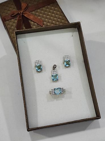 Серебряные наборы украшений: Серебряный Набор 925 пробы Размеры имеются Качество отличное Цена — 8