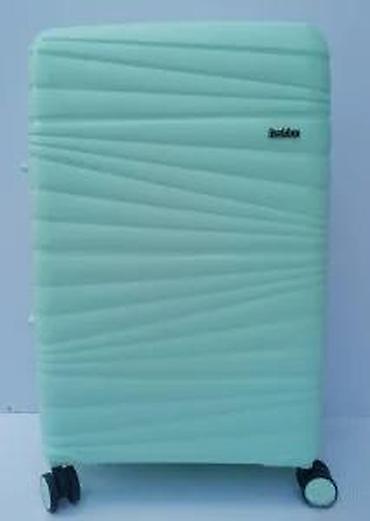 Putni koferi i torbe: Tvrdi kofer na točkiće – mint zelena boja - Materijal: izdržljiva — 18