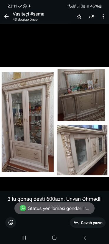 Salon, tibbi kreslolar: Dolab, Komod, TV altlığı, Kredit yoxdur