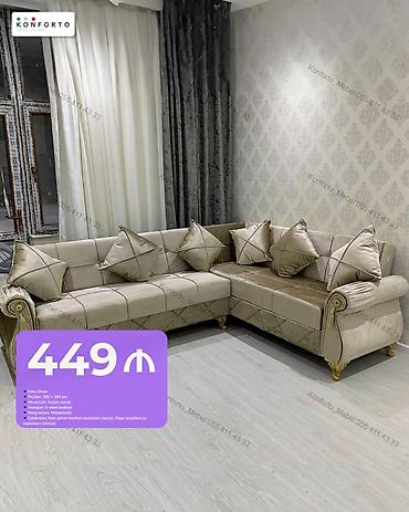kundur: Künc divan, Qonaq otağı üçün, Parça, Bazalı, Açılan — 1