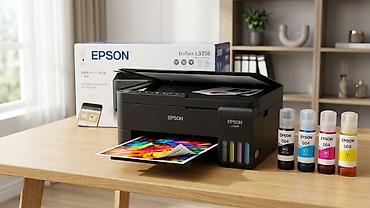 Как работает МФУ Epson EcoTank L3358: ​Бескартриджная система