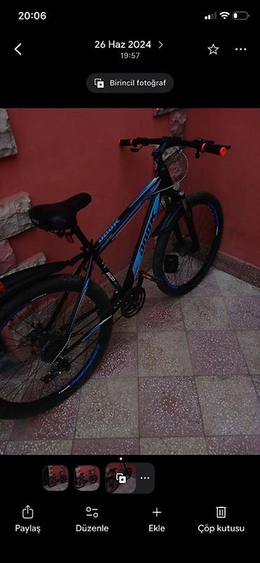 İdman velosipedləri: Dağ/şosse üçün çoxfunksiyalı velosiped - Rəng: qara-göy aksentlərlə - — 3