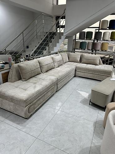 sofa: Угловой модульный диван с функцией сна - Г-образная компоновка с — 3
