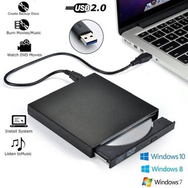 dvd ram: Dvd ридер внешний для ноутбука тонкий usb 2.0 dvd-rom art. 2090