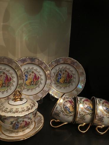 çay servisi: Çay dəsti, rəng - Ağ, Madonna, 6 nəfərlik, Çexiya — 4