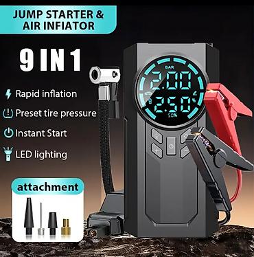 10 lato: Avtomobil Jump Starter + Hava Kompressoru - Bütün hava şəraitində — 6