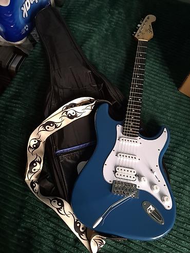 line 6: Məhsul: Lea marka Elektrik gitara seti – Strat tipli, mavi gövdə (HSS — 1