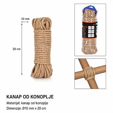 KMT Kanap od jute 5302210 Višenamenski kanap od prirodne jute