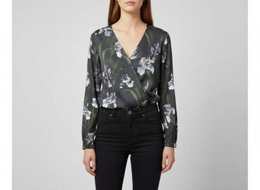 bluzki dopasowane eleganckie: H&M, Women's blouse, size S