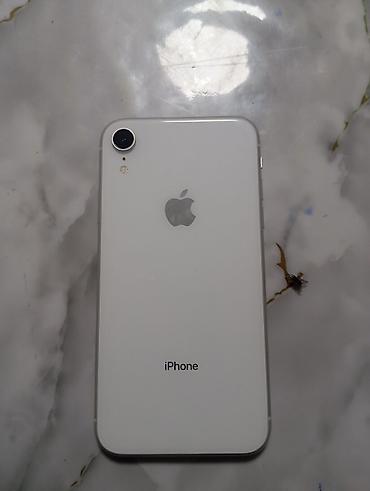 IPhone Xr, Б/у, 64 ГБ, Белый, Чехол, 79 %