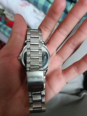 из серебра: Классические часы часы, Casio, Серебро, США, Водонепроницаемые, Мужские, Б/у — 2