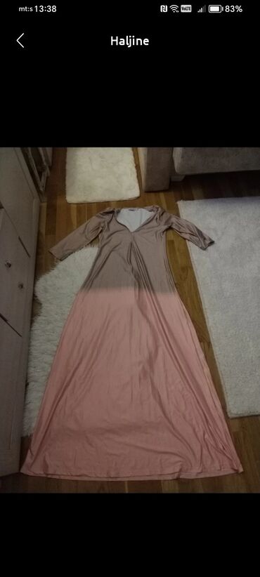 moderne duge haljine: M (EU 38), L (EU 40), XL (EU 42), bоја - Šareno, Drugi stil, Dugih rukava