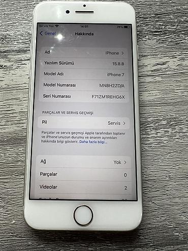 Apple iPhone: IPhone 7, Gümüşü, Barmaq izi, Face ID — 19