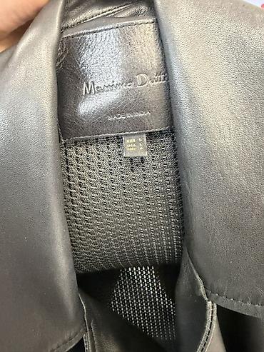 hind geyimi: Massimo Dutti dəri gödəkçə - Rəng: qara - Material: təbii dəri — 2