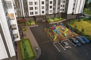 купить квартиру в строящемся доме: 1 бөлмө, 54 кв. м, Элитка, 10 кабат, ПСО (өзү оңдоп түзөтүп бүтүү үчүн)