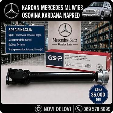 Prenosni sistem: NOSAC KARDANA LEZAJ KOMPLETAN MERCEDES ML W163 5GOD | Nosac kardana — 4