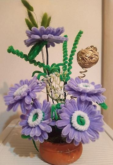 Ostali kućni dekor: Ručne dekorativne aranžmane od plišanih žičica (pipe cleaners) u — 7