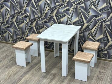 Masa və oturacaq dəstləri: Qonaq otağı üçün, 4 stul — 6