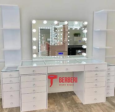 salon guzguler: Vizaj/saç ustaları üçün professional vizaj masaları və salon güzgü — 4