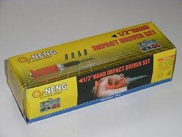 Setovi ručnog alata: Ručni udarni odvijač set – QNENG 1/2" Opis: - Ručni udarni odvijač — 12